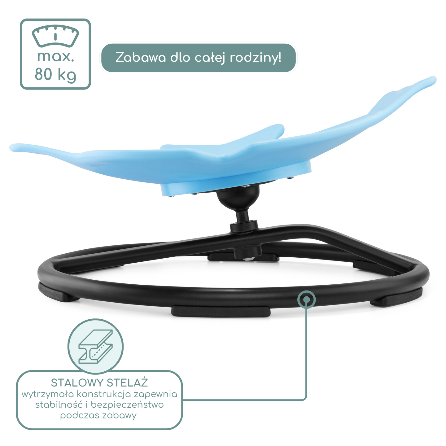 Minikaruselli lapsille Kala - sininen