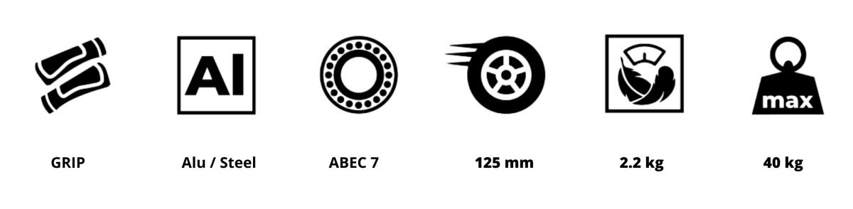 Kaksipyöräinen skootteri WILLY 3-8 vuotta osoitteesta HyperMotion - mintun värinen