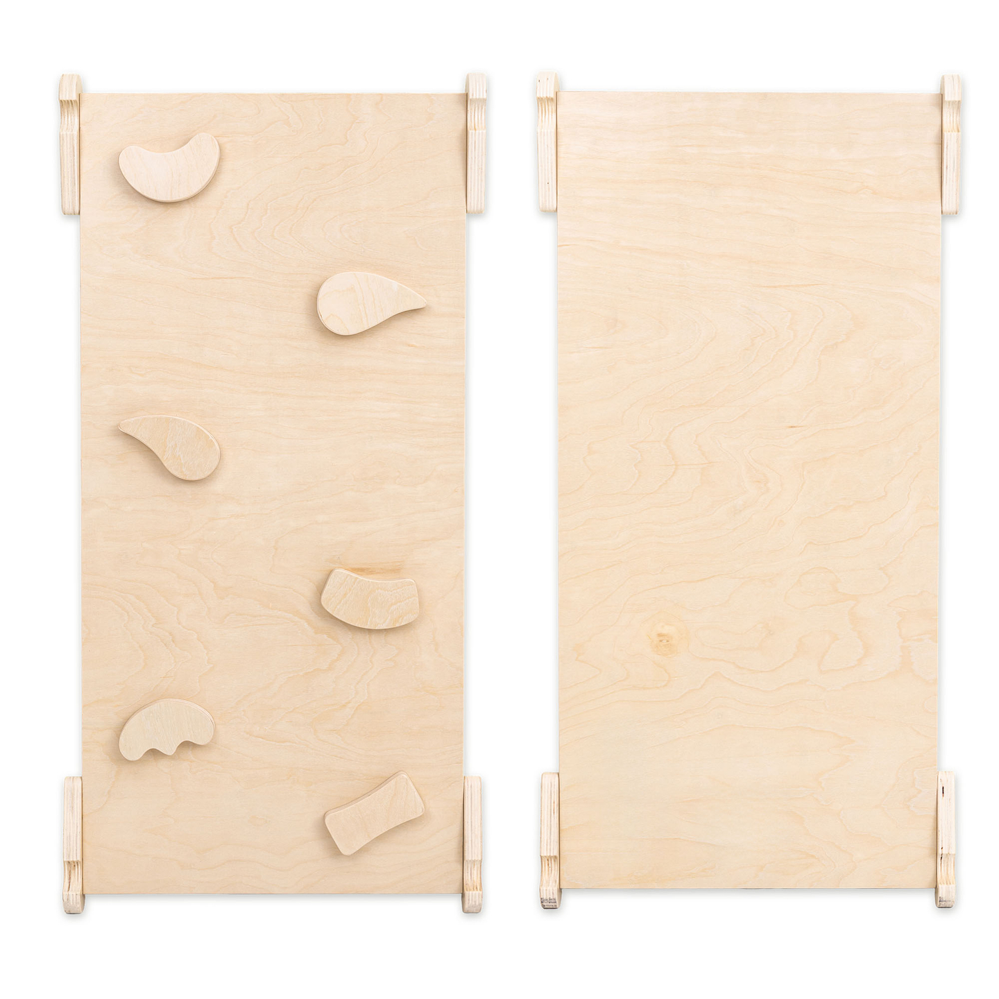 Puinen sisäleikkipuisto lapsille - talo, jossa on tikkaat ja liukumäki