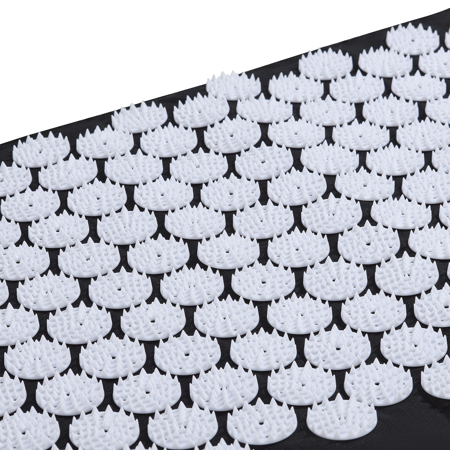 ECO-pellava-akupunktiomatto kookoskuidulla ja tattarityynyllä – 68 cm HyperMotion mustavalkoinen