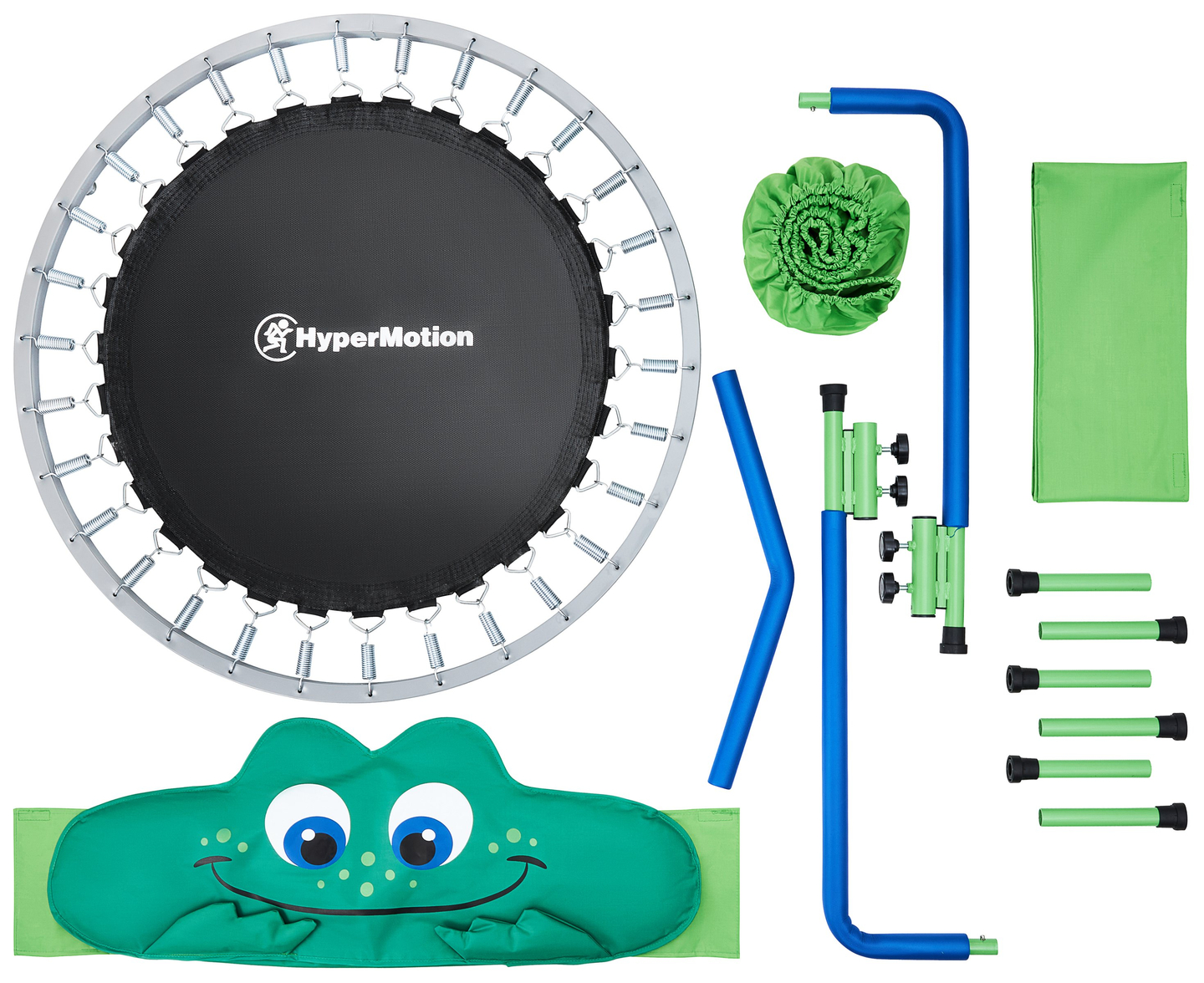 Frog - minitrampoliini lapsille - kahvalla - 50kg max - 91cm - kotiin ja puutarhaan