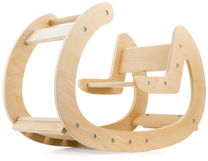 Montessori puinen leikkikenttä keinu - luonnonpuu - 12 kk alkaen.