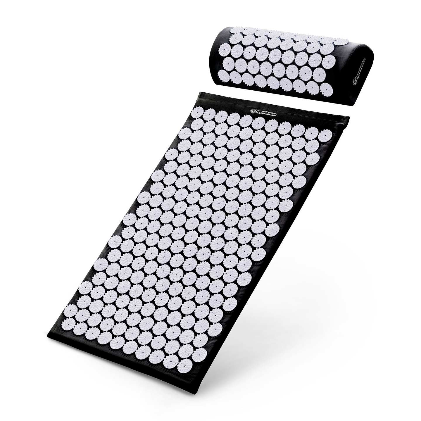 Akupunktiomatto tyynyllä ja päällisellä - 72 cm HyperMotion mustavalkoinen