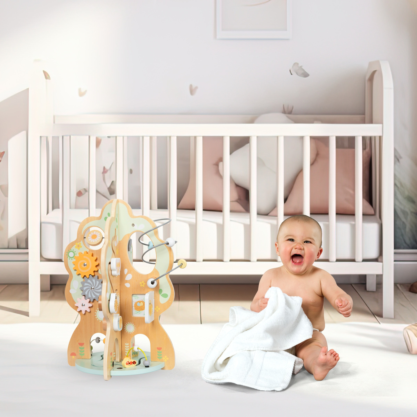 Puinen opetuslelu 10 in 1 - monitoimipuu