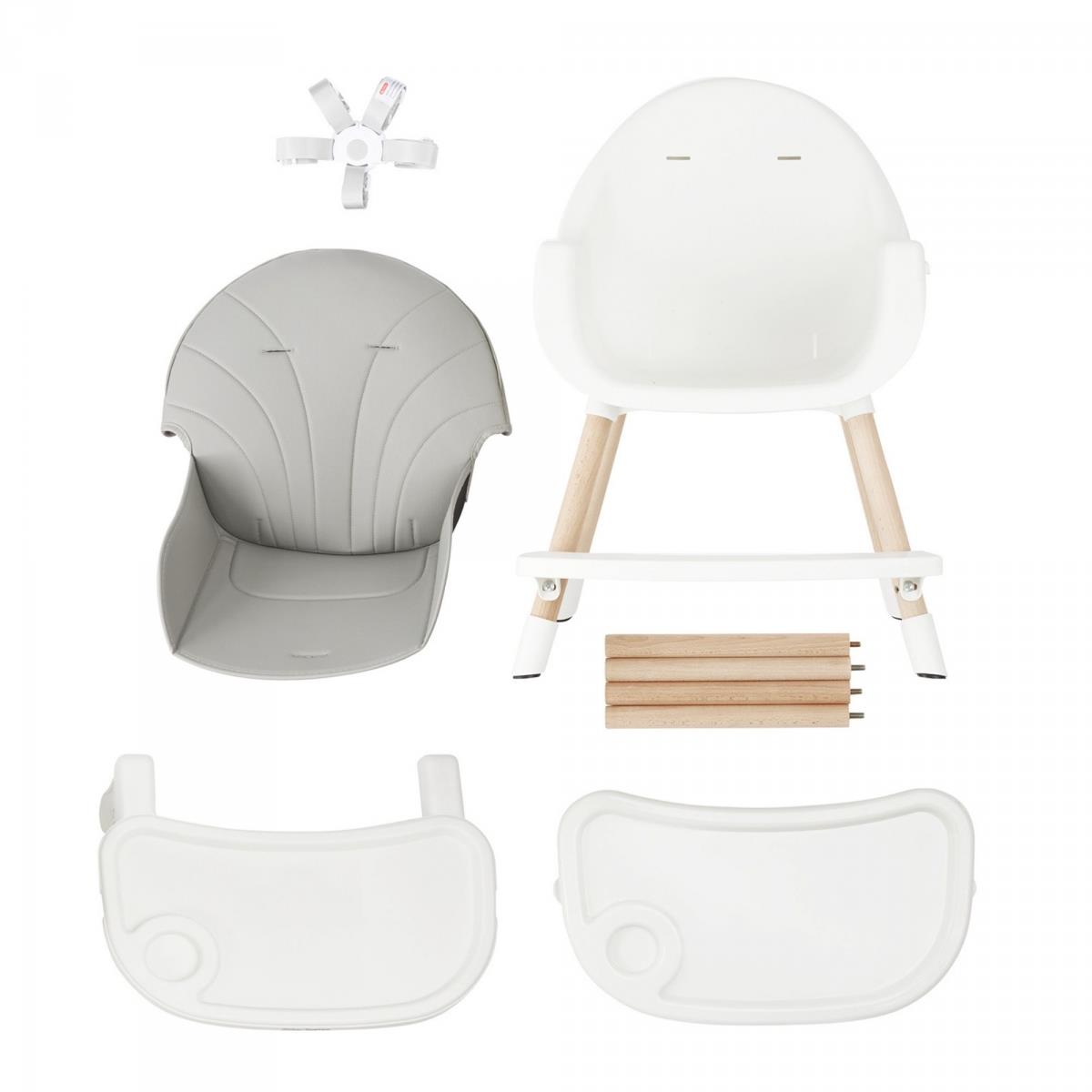 AMELIA syöttötuoli 3in1 Moby-järjestelmä, harmaa