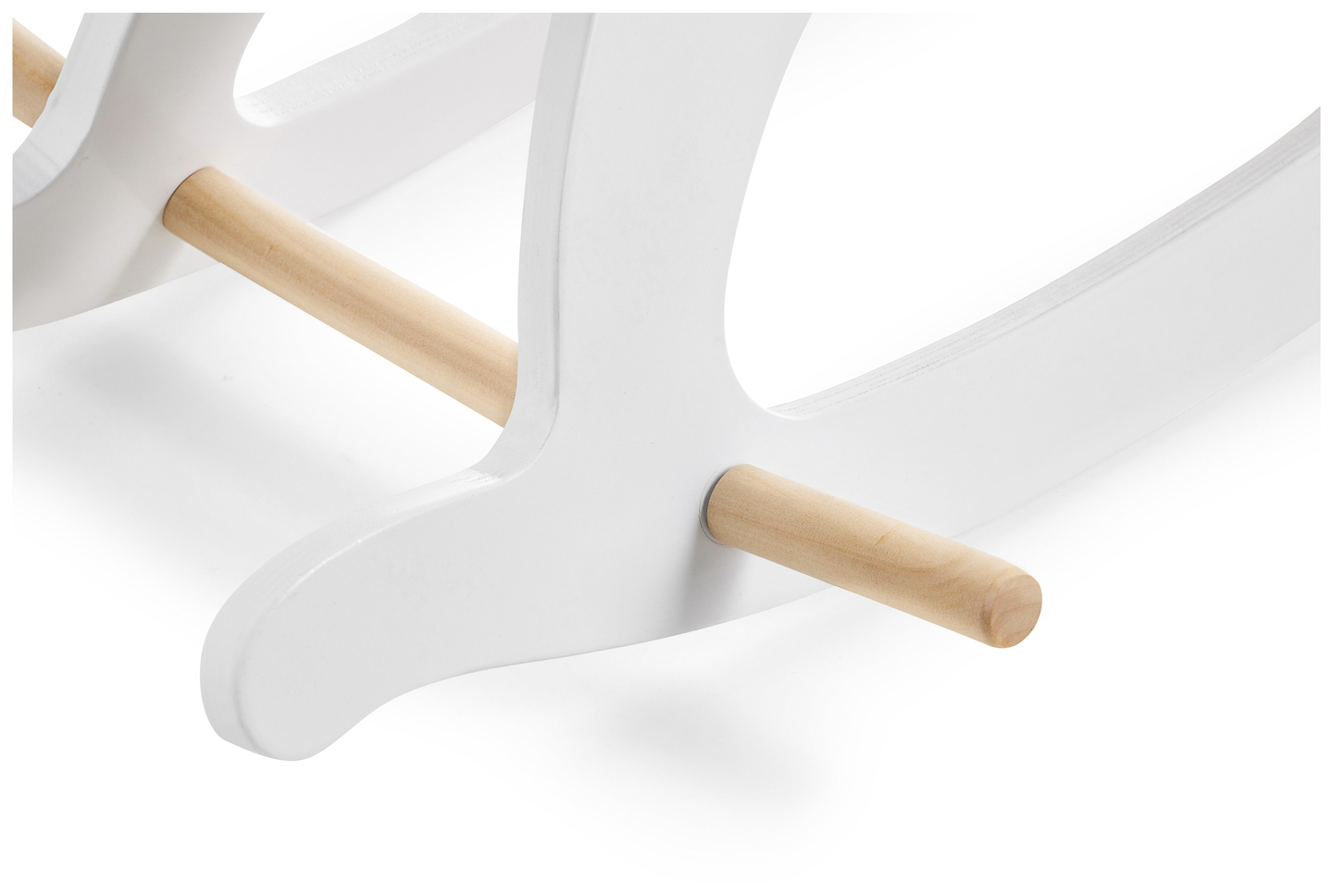 Puinen keinuhevonen - valkoinen - alkaen 12 kuukautta.