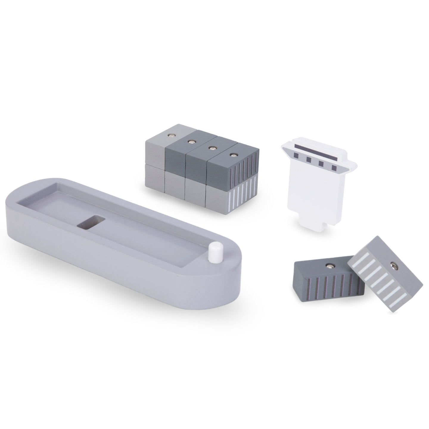 Liikuteltava satamanosturi magneettivinssillä ja lisävarusteilla - puinen sarja