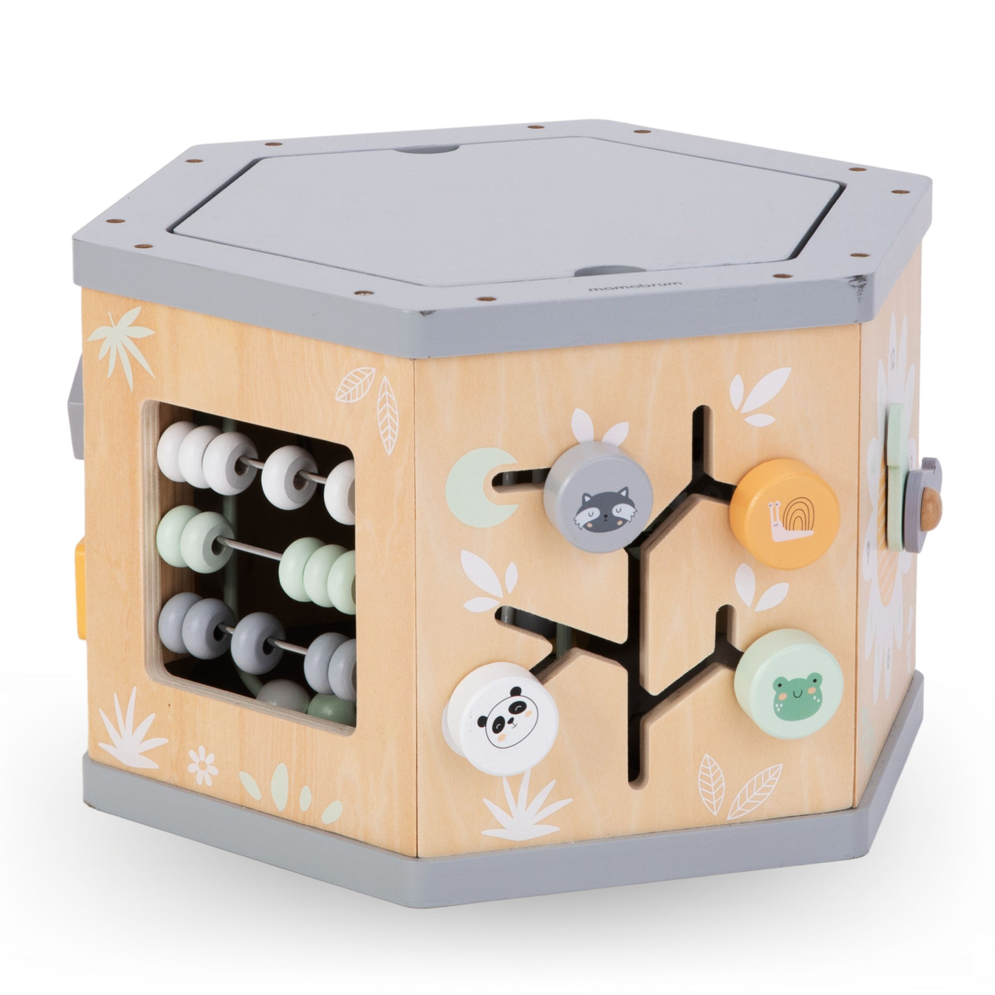 Vuorovaikutteinen 7-in-1 puinen opetuskuutio - motorinen silmukka