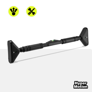 HyperMotion säädettävä leuanvetotanko 70–100 cm, 200 kg, musta