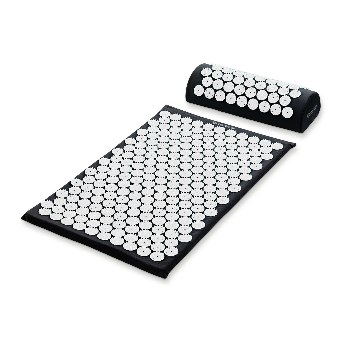 Akupunktiomatto tyynyllä ja päällisellä - 72 cm HyperMotion mustavalkoinen