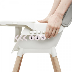 AMELIA syöttötuoli 3in1 Moby-järjestelmä, harmaa