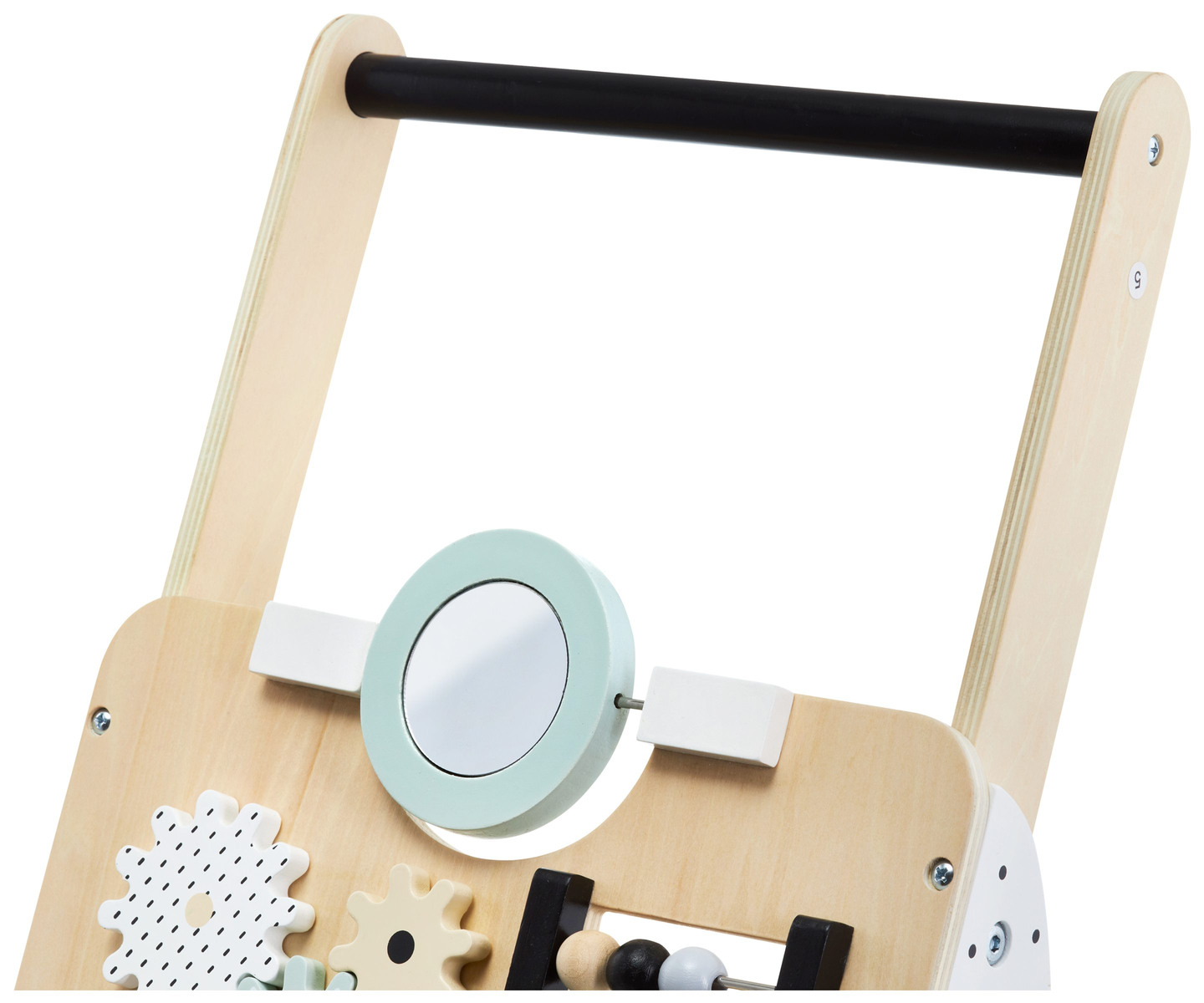 Puinen, opettavainen kävelytuoli / lastenrattaat - manipulatiivinen lautanen