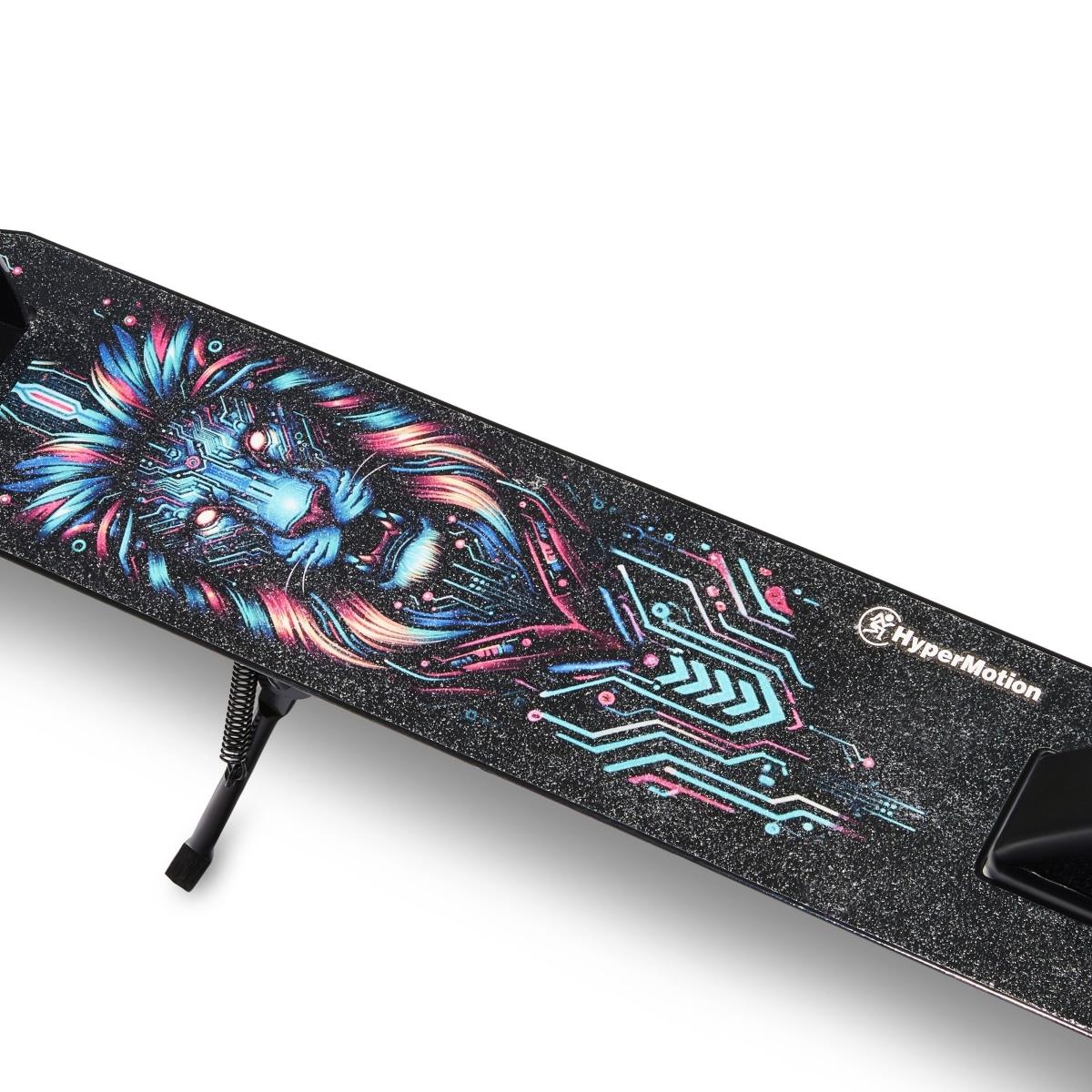 Kaksipyöräinen skootteri nuorille aikuisille - iskunvaimentimella - Hypermotion CITY SWIFT Digital Lion - 100kg