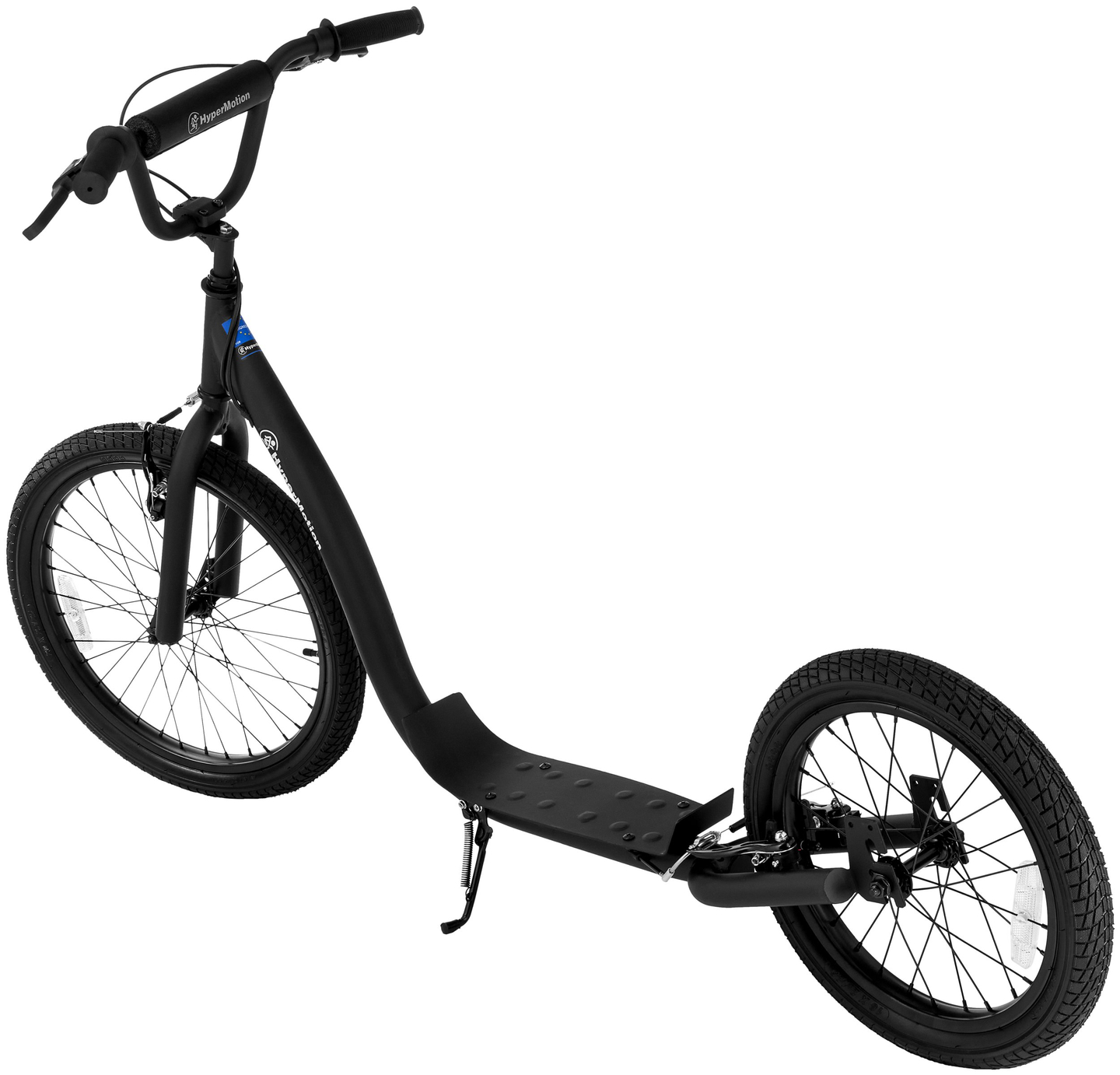 HyperMotion RIVA -kaupunkiskootteri, jossa on 50 cm:n ja 40 cm:n puhallettavat pyörät