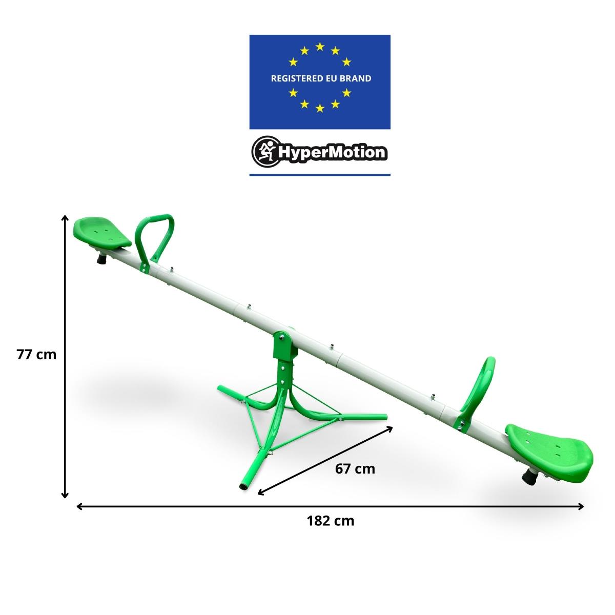 2-in-1-keinu puutarhakeinu, 2-hengen tasapainopalkki 360 asteen karusellitoiminnolla