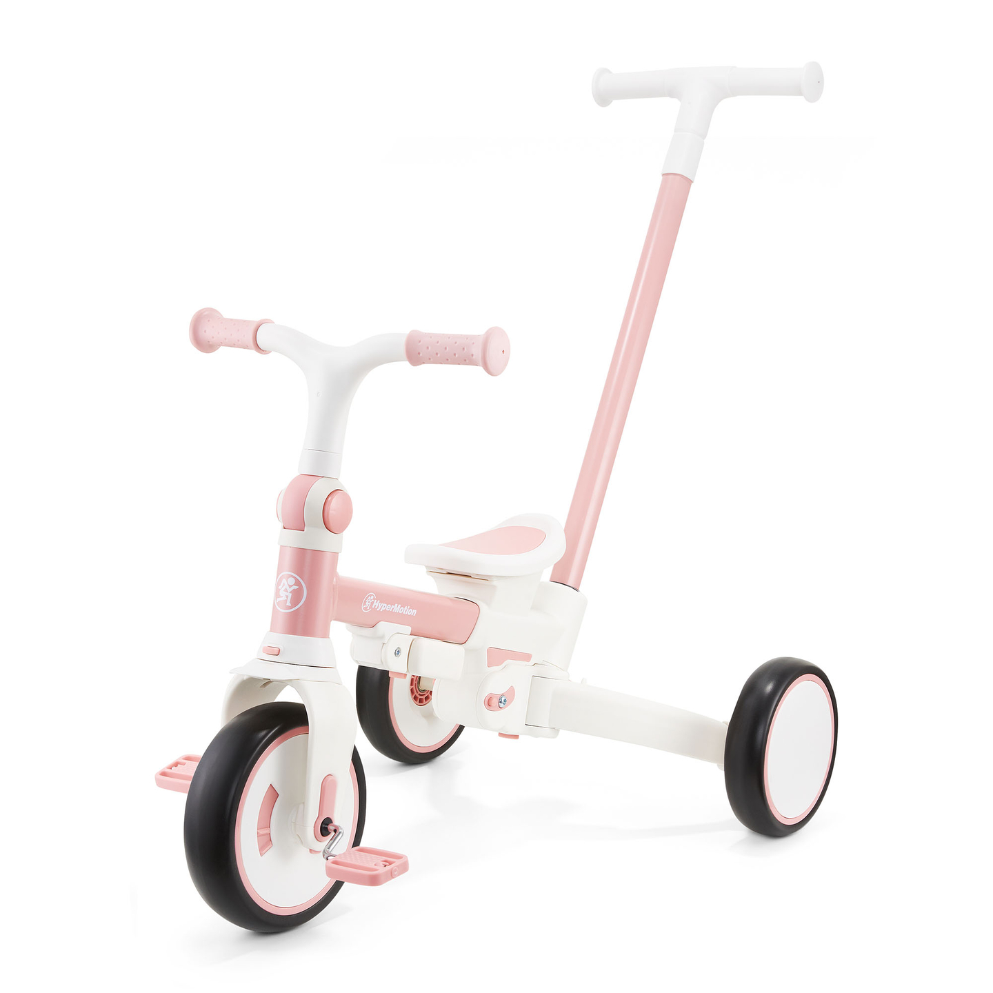 8in1 monitoiminen kolmipyörä TOBI FOREST - vaaleanpunainen