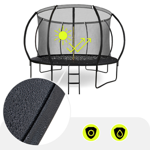 XXL puutarhatrampoliini lapsille HyperMotion - 366 cm 12FT - tikkailla ja sisäverkolla - kotiin ja puutarhaan - max 150 kg