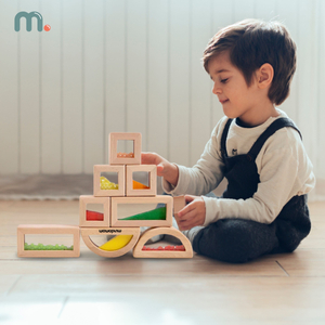 Puisten aistipalikoiden setti erilaisilla täytteillä - 15 kappaletta